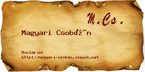 Magyari Csobán névjegykártya